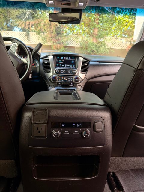 Rear climate controls